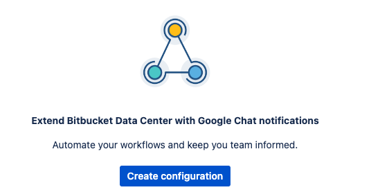 Google Chat settings page in Bitbucket